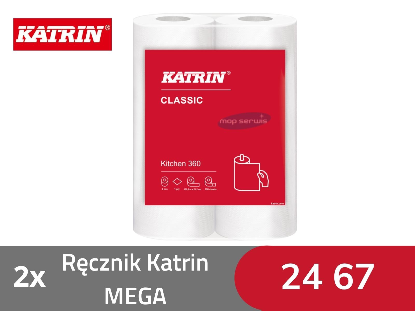 Ręcznik KATRIN MEGA 2467 100 metrów 2 rolki